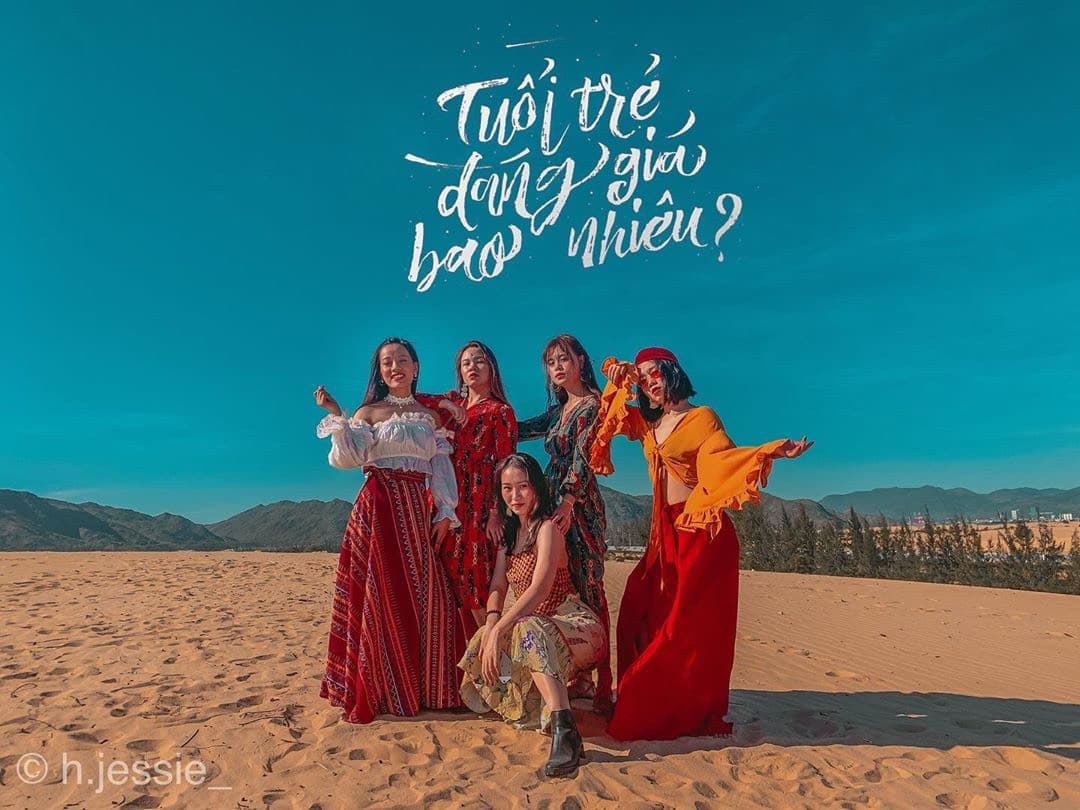 Đồi cát Phương Mai Tiểu sa mạc trong lòng Quy Nhơn xinh