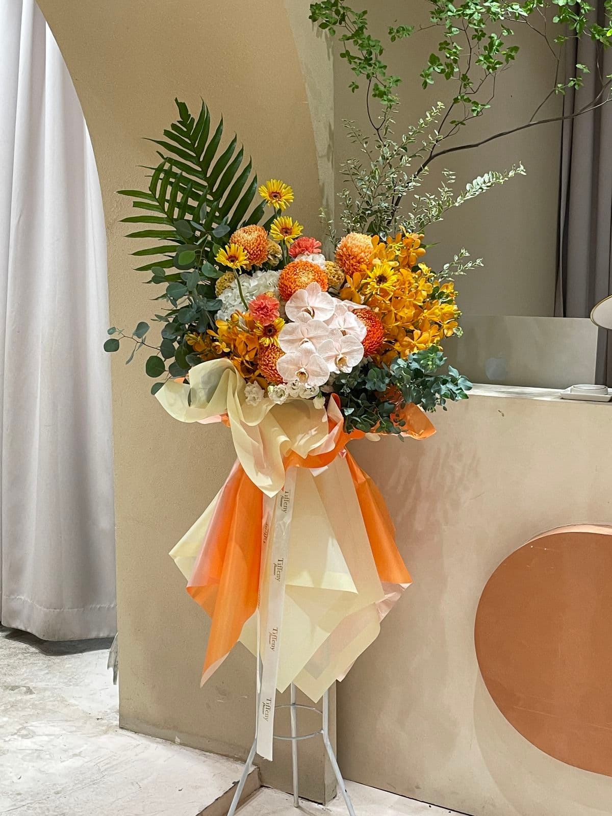 Lẵng hoa Khai Trương Hoành Tráng