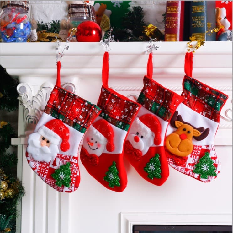 Tất Noel in hình tuần lộc - quà tặng bạn bè Giáng sinh HD Gift Quy Nhơn