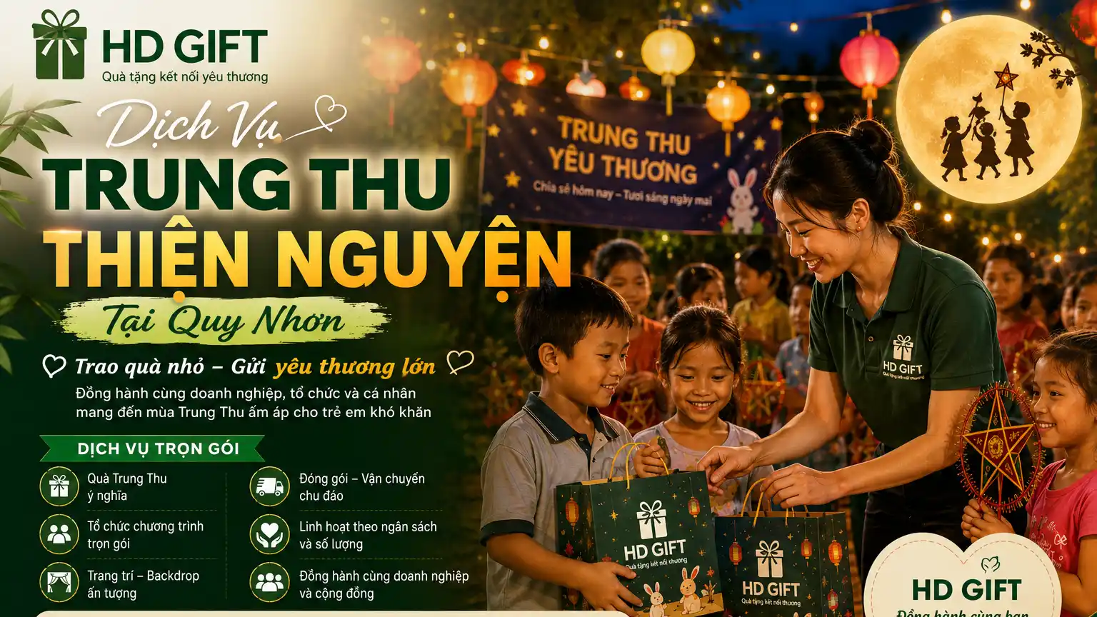 Dịch Vụ Trung Thu Thiện Nguyện Tại Quy Nhơn | HD Gift