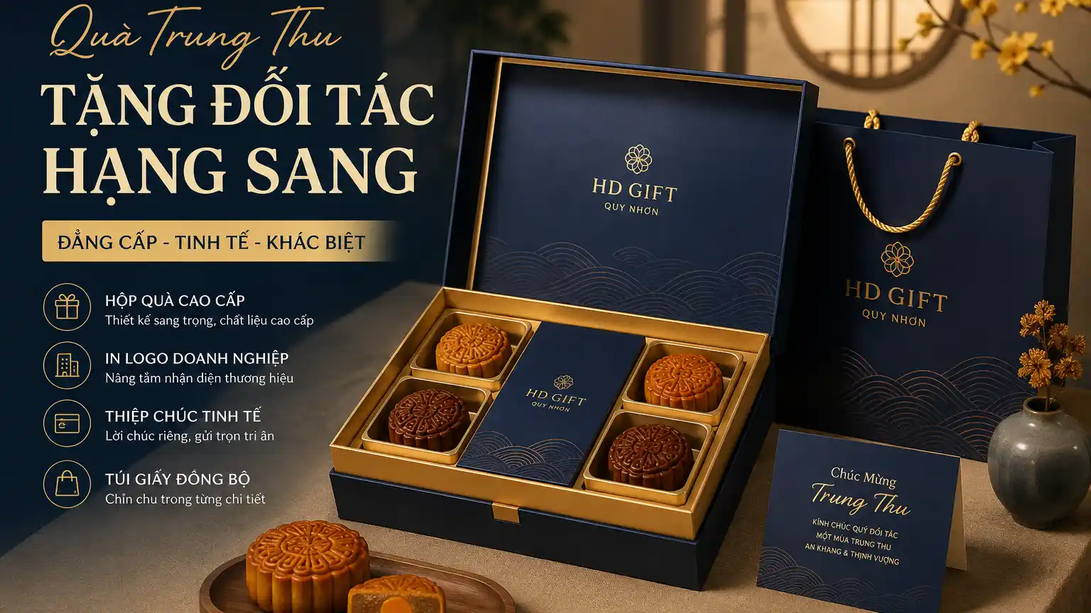 Quà Trung Thu Tặng Đối Tác Hạng Sang Tại Quy Nhơn | HD Gift