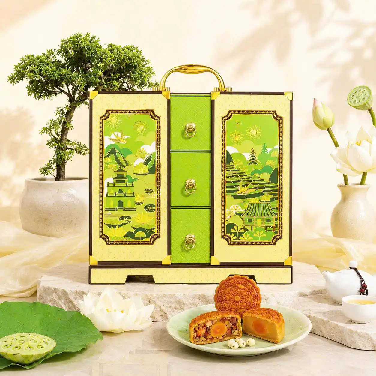 Hộp Quà Tặng Cao Cấp Liên Cảnh